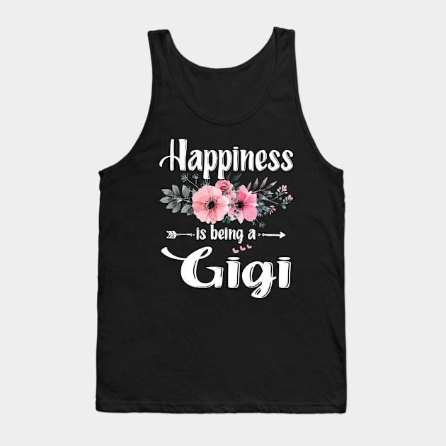 Happiness Is Being A Gigi Mother's Day Gift Tank Top by flandyglot